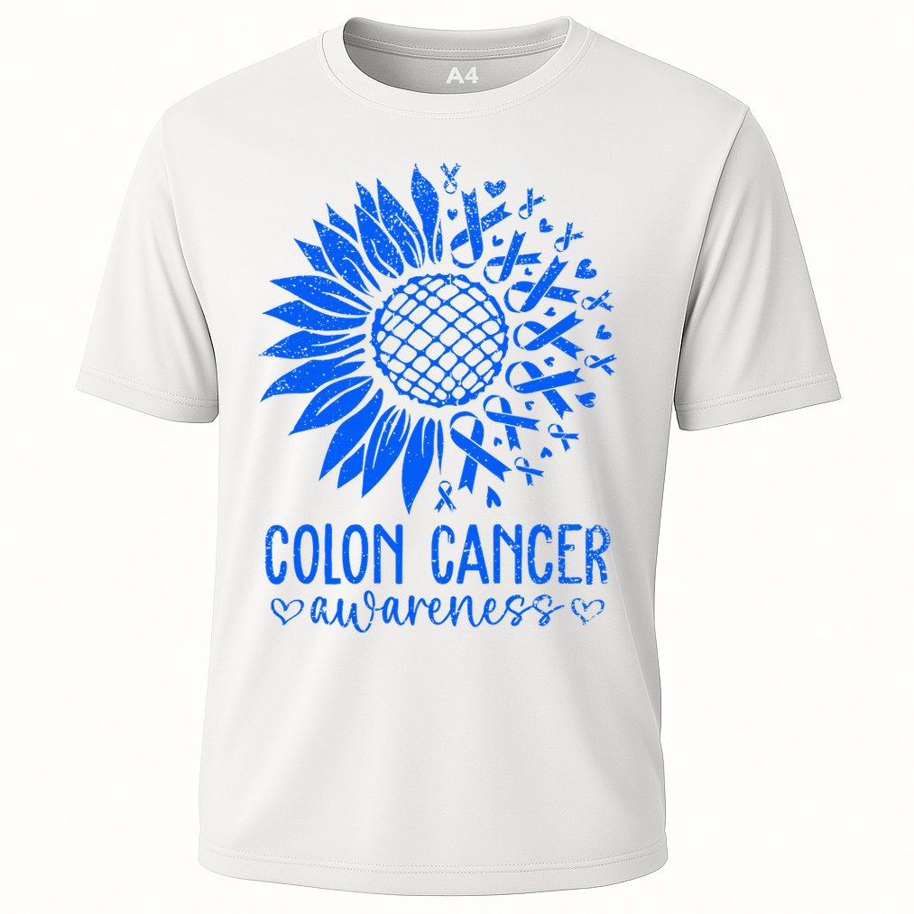 We Wear Blue Colon Cancer Awareness Colorectal Cancer Month Cooling Performance Crew T-Shirt
