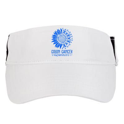 We Wear Blue Colon Cancer Awareness Colorectal Cancer Month Adult Drive Performance Visor