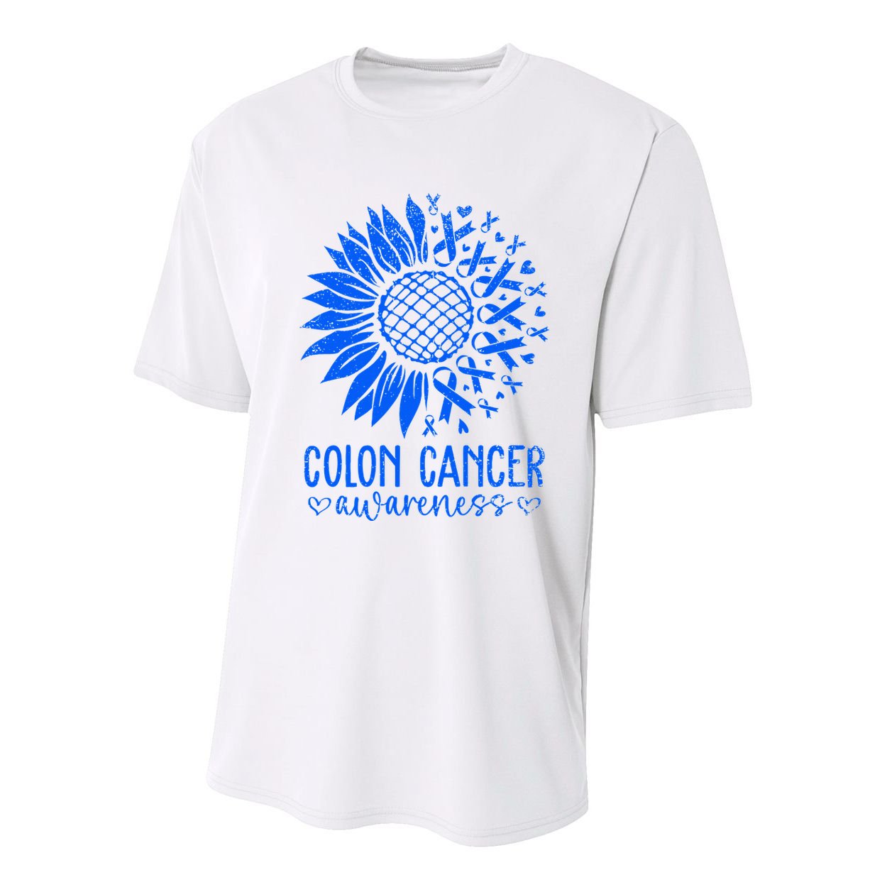 We Wear Blue Colon Cancer Awareness Colorectal Cancer Month Youth Performance Sprint T-Shirt