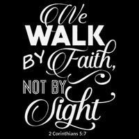 We Walk By Faith Not By Sight God Faith Jesus 2 16 in Basic Backpack