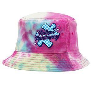 We Wear Blue For Autism Awareness Tie-Dyed Bucket Hat