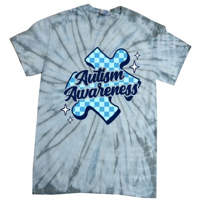 We Wear Blue For Autism Awareness Tie-Dye T-Shirt