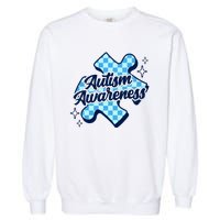 We Wear Blue For Autism Awareness Garment-Dyed Sweatshirt