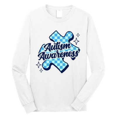 We Wear Blue For Autism Awareness Long Sleeve Shirt