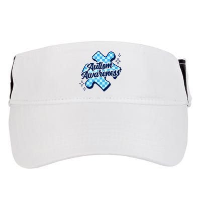 We Wear Blue For Autism Awareness Adult Drive Performance Visor