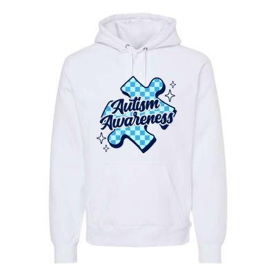 We Wear Blue For Autism Awareness Premium Hoodie