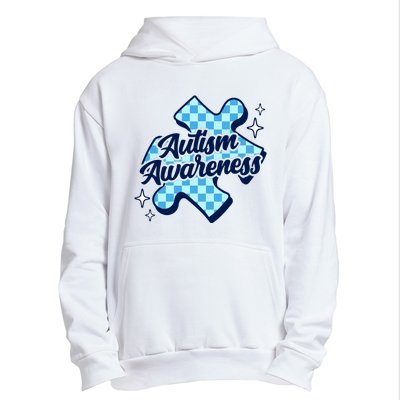 We Wear Blue For Autism Awareness Urban Pullover Hoodie