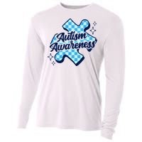 We Wear Blue For Autism Awareness Cooling Performance Long Sleeve Crew