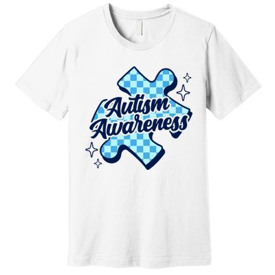 We Wear Blue For Autism Awareness Premium T-Shirt