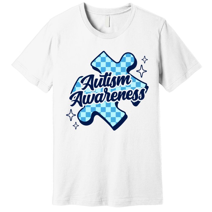 We Wear Blue For Autism Awareness Premium T-Shirt