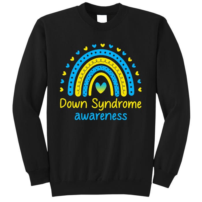 We Wear Blue And Yellow Down Syndrome Awareness Sweatshirt