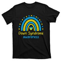 We Wear Blue And Yellow Down Syndrome Awareness T-Shirt