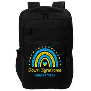 We Wear Blue And Yellow Down Syndrome Awareness Impact Tech Backpack