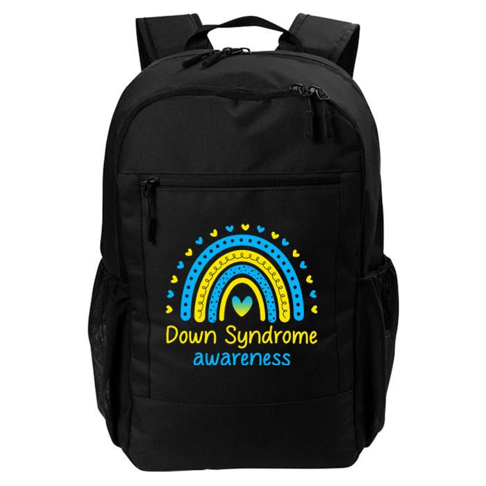 We Wear Blue And Yellow Down Syndrome Awareness Daily Commute Backpack