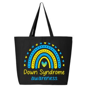 We Wear Blue And Yellow Down Syndrome Awareness 25L Jumbo Tote