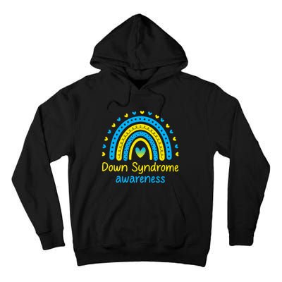 We Wear Blue And Yellow Down Syndrome Awareness Tall Hoodie