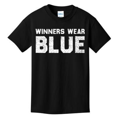 Winners Wear Blue Spirit Wear Team Game Color War Kids T-Shirt