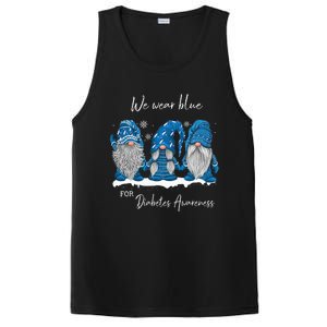 We Wear Blue For Diabetes Awareness Gnomes T1D PosiCharge Competitor Tank