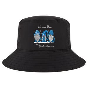 We Wear Blue For Diabetes Awareness Gnomes T1D Cool Comfort Performance Bucket Hat