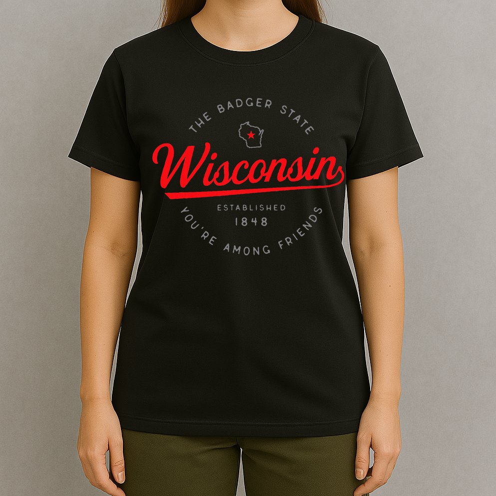 Wisconsin Wi Badger State YouRe Among Friends In Wisconsin T-Shirt