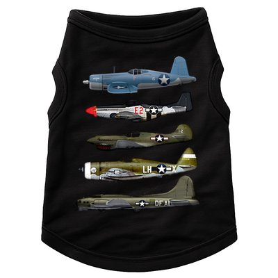 Ww2 Warplane Bgreat Gift17 P51 Mustang F4u Corsair P40 Warhawk Gift Doggie Tank