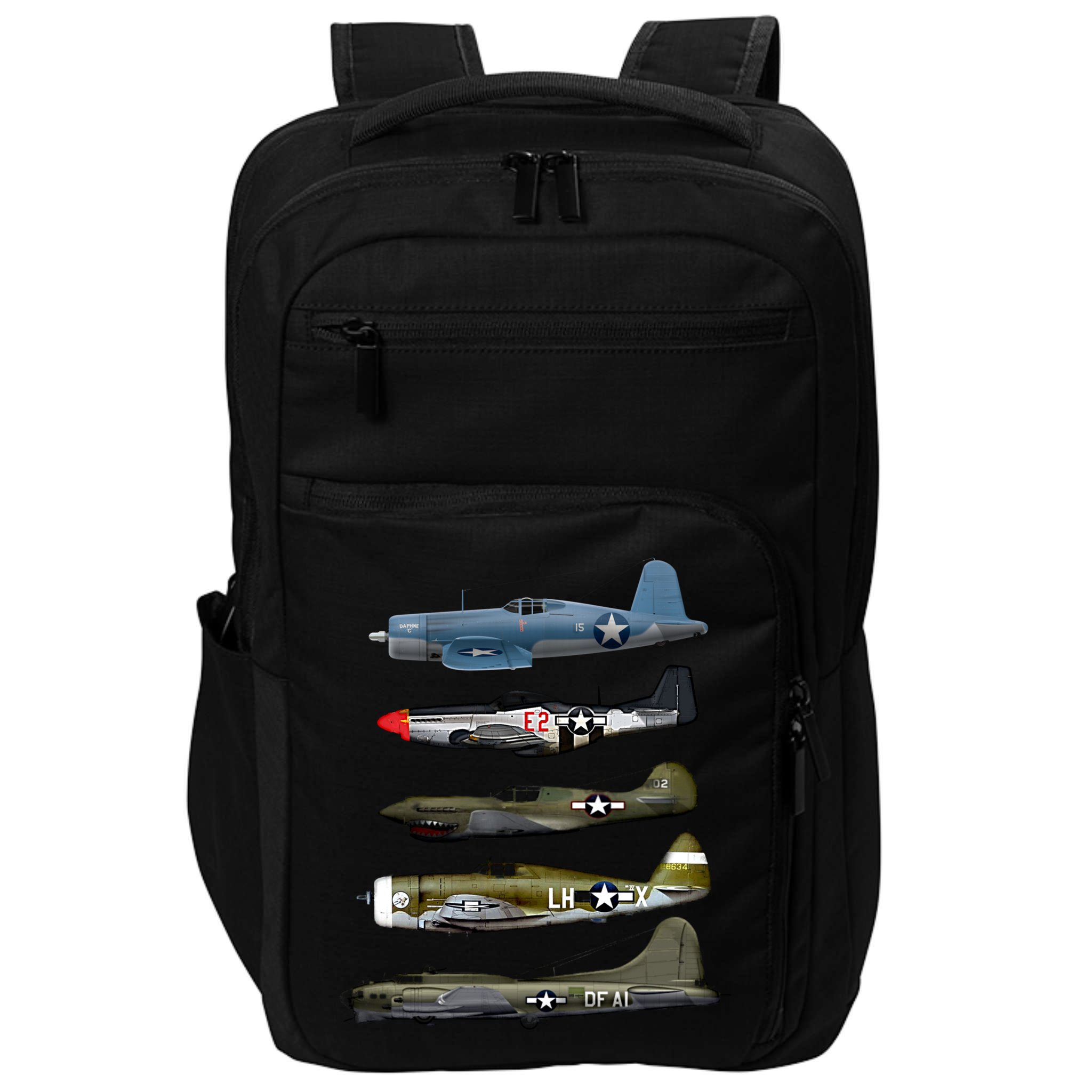 Ww2 Warplane Bgreat Gift17 P51 Mustang F4u Corsair P40 Warhawk Gift Impact Tech Backpack