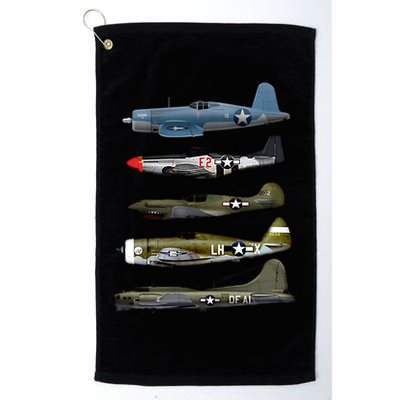 Ww2 Warplane Bgreat Gift17 P51 Mustang F4u Corsair P40 Warhawk Gift Golf Towel
