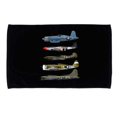 Ww2 Warplane Bgreat Gift17 P51 Mustang F4u Corsair P40 Warhawk Gift Microfiber Hand Towel