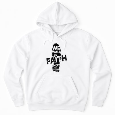 We Walk By Faith Not By Sight Christian Faith in God Vintage Hoodie
