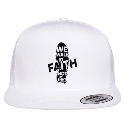 We Walk By Faith Not By Sight Christian Faith in God Vintage Flatbill Hat