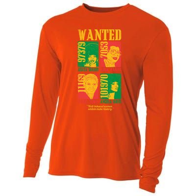 Wanted Well Behaved Cool Black History Month Gift Meaningful Gift Cooling Performance Long Sleeve Crew