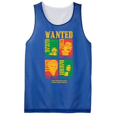 Wanted Well Behaved Cool Black History Month Gift Meaningful Gift Mesh Reversible Basketball Jersey Tank