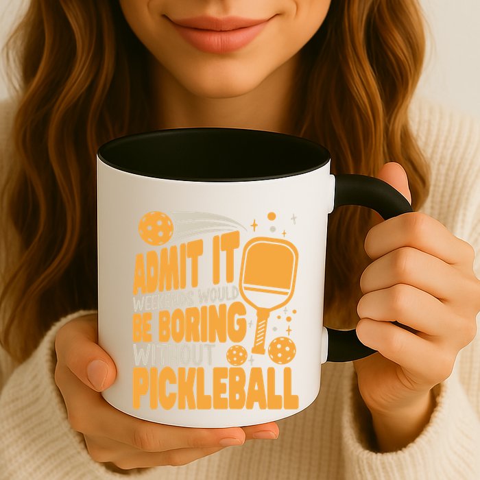 Weekends Would Be Boring Without Pickleball Player Premium Mug