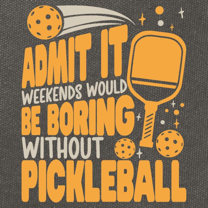 Weekends Would Be Boring Without Pickleball Player Premium Cotton Canvas Backpack