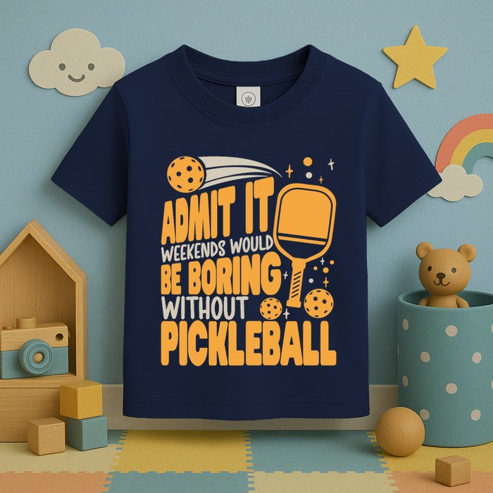 Weekends Would Be Boring Without Pickleball Player Premium Toddler T-Shirt