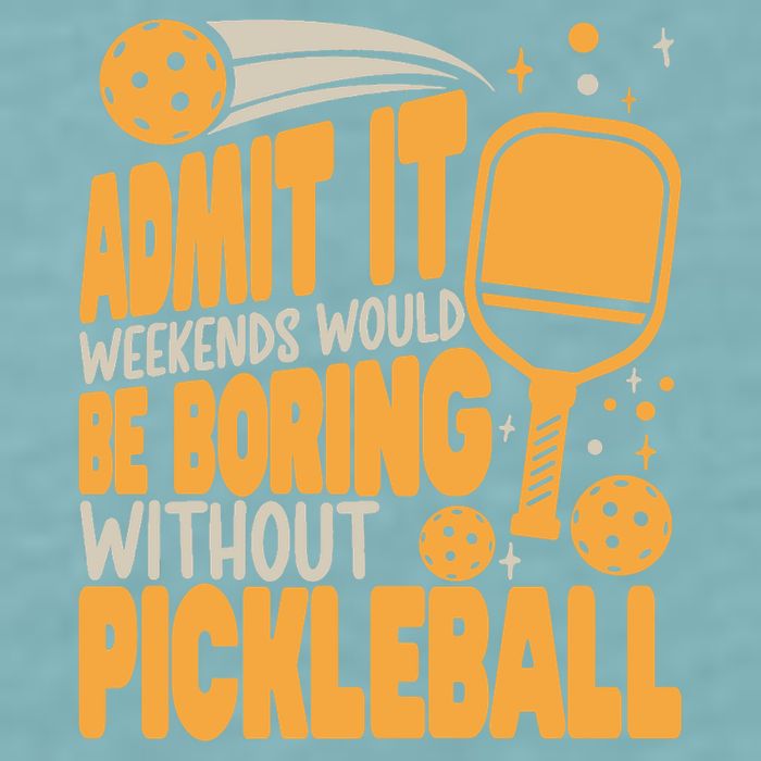 Weekends Would Be Boring Without Pickleball Player Premium Sueded Cloud Jersey T-Shirt