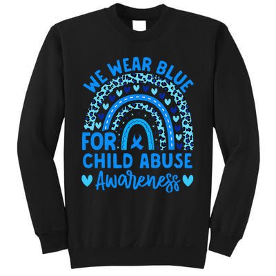 We Wear Blue Child Abuse Prevention Child Abuse Awareness Sweatshirt