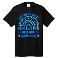 We Wear Blue Child Abuse Prevention Child Abuse Awareness Tall T-Shirt