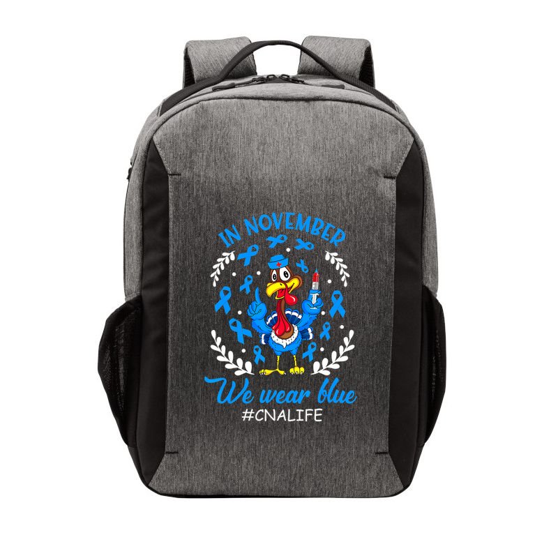 We Wear Blue For Diabetes Awareness Rainbow Gift Vector Backpack