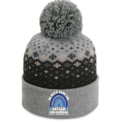 We Wear Blue For Autism Awareness The Baniff Cuffed Pom Beanie