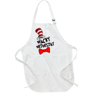 Wacky Wednesday Cat In Hat Full-Length Apron With Pockets