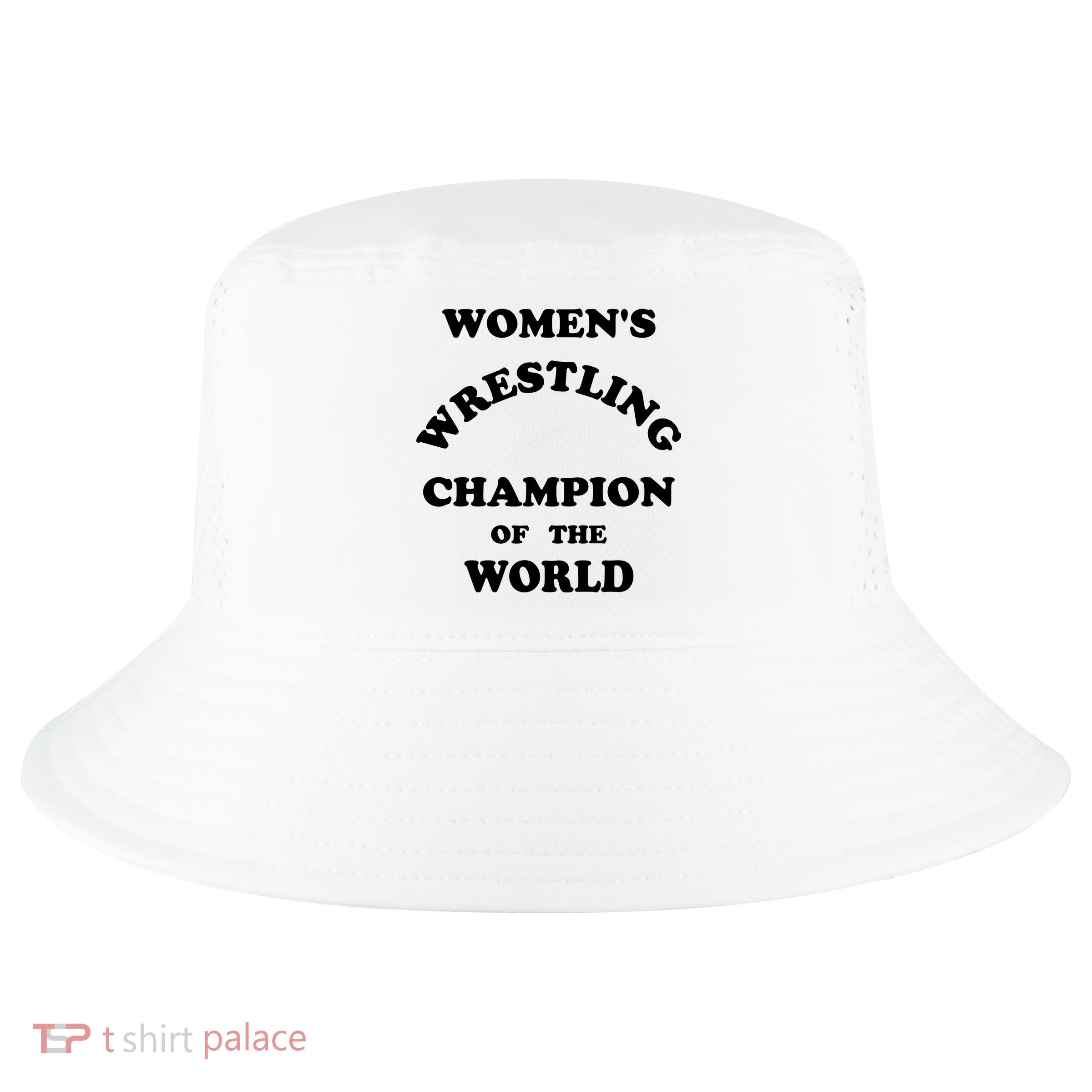 Women's Wrestling Champion Of The World Cool Comfort Performance Bucket Hat