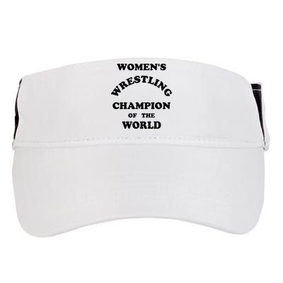 Women's Wrestling Champion Of The World Adult Drive Performance Visor
