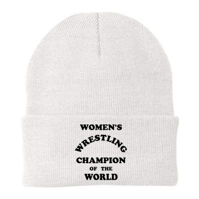 Women's Wrestling Champion Of The World Beanie