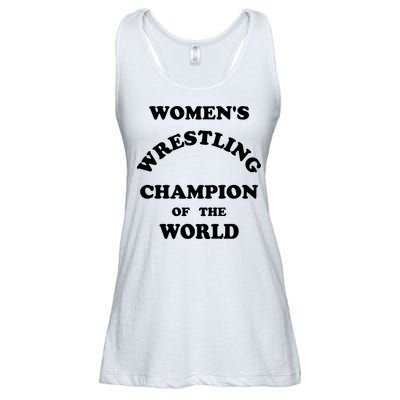 Women's Wrestling Champion Of The World Ladies Essential Flowy Tank
