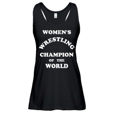 Women's Wrestling Champion Of The World Ladies Essential Flowy Tank