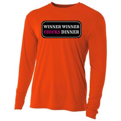 Winner Winner Chicks Dinner Cooling Performance Long Sleeve Crew