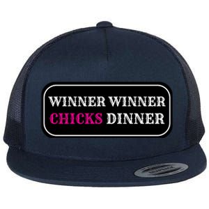 Winner Winner Chicks Dinner Flat Bill Trucker Hat