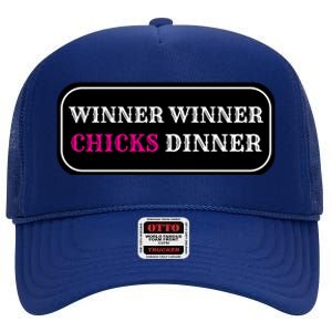 Winner Winner Chicks Dinner High Crown Mesh Back Trucker Hat