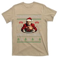 Winner Winner Christmas Dinner Santa Trump Ugly Sweater Xmas T-Shirt